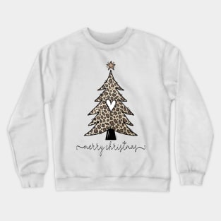 Cheetah Christmas Tree Crewneck Sweatshirt